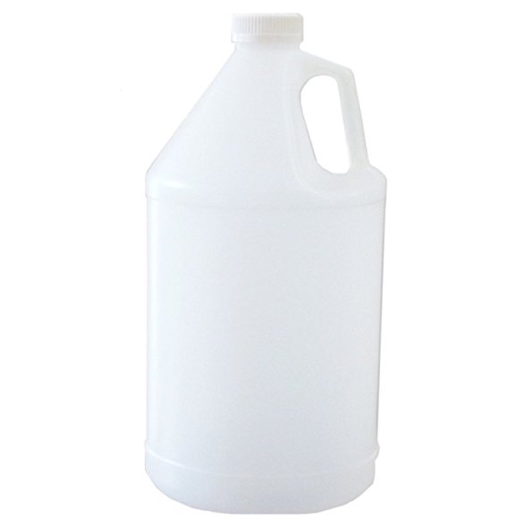 Firefly Bulk Empty HDPE Plastic Bottles with Childproof Caps - 1 Gallon (128 Ounces) - Case of 2 - for Liquids