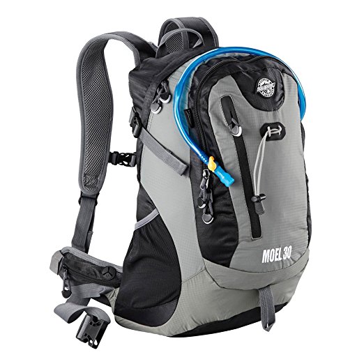Aquabourne Moel 30L Backpack with Integral Water Bladder and Waterproof Rain Cover- Hiking Outdoors Walking Travel Rucksack
