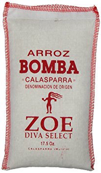 Zoe Diva Select Bomba Rice, 17.5 OZ. bag