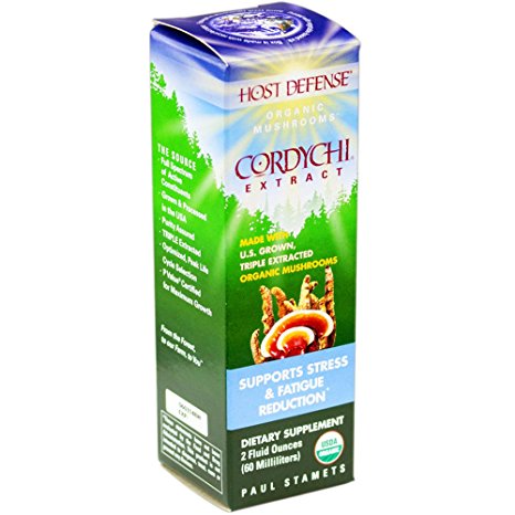 Host Defense - CordyChi Extract, Supports Stress & Fatigue Reduction, 60 Servings (2 oz)
