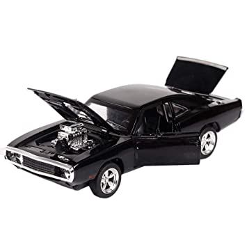 METRO TOY'S & GIFT 1: 32 The Fast and The Furious Diecast Alloy Metal Dodge Charger model Classic Cars Toys for Kids
