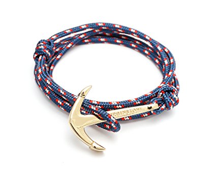 VIRGINSTONE Anchor Fish Hook on Nylon Ropes World Cup Bracelets JAPAN