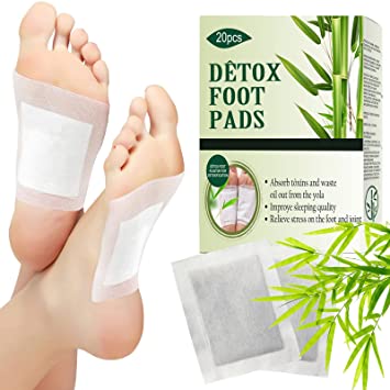 Dētōx Foot Pads, Ginger Foot Pads for Your Good Feet, Foot and Body Care, Easy Apply, Sleep Better, Anti-Stress & Pain Relief, All Natural Premium Ingredients for Best Combination and Results (20 PCS)