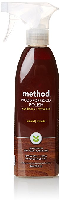 Method Naturally Derived Wood for Good Polish Spray, Almond, 12 Ounce