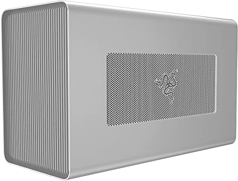 Razer Core X Aluminum External GPU Enclosure (eGPU): Compatible with Windows & MacOS Thunderbolt 3 Laptops, NVIDIA /AMD PCIe Support, 650W PSU, Mercury White