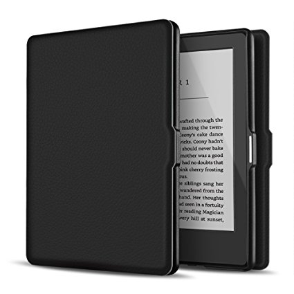 TNP Case for Kindle 8th Generation - Slim & Light Smart Cover Case with Auto Sleep & Wake for Amazon Kindle E-reader 6" Display, 8th Generation 2016 Release (Black)