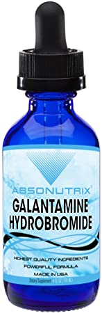 Absonutrix Galantamine Hydrobromide 8mg 4 Fl Oz Helps Improve Memory and Cognitive Skills 200 Servings per Bottle
