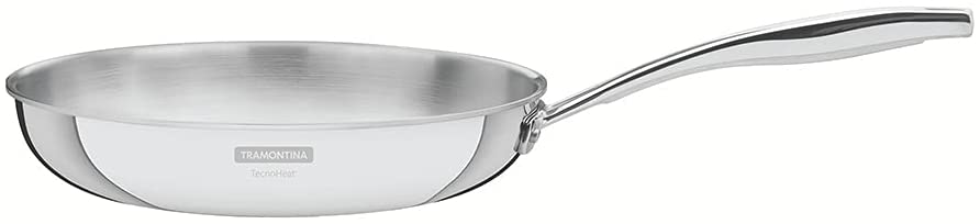 Tramontina 62155/260 Grano Frying Pan, 18/10 Steel, 2.2 liters, Silver