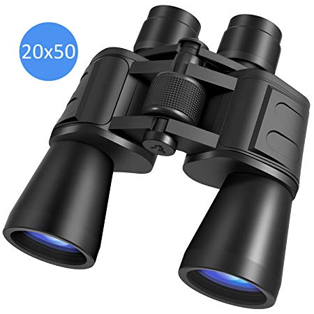 Binoculars for Adults 20X50, Wide Angle Professional Binoculars with BAK4 Prism FMC Lens, Powerful Clear Binoculars for Bird Watching, Hunting, Travel, Sports, Stargazing