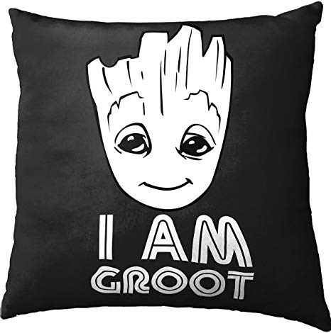 Marvel Guardians of The Galaxy 2 I Am Groot Decorative Toss Throw Pillow, 15" x 15"