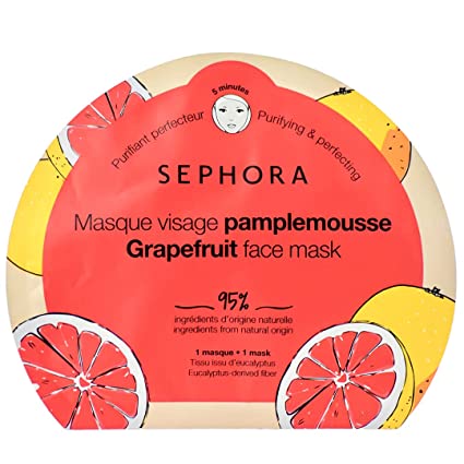 Sephora Grapefruit Face Mask Masque Hydrating and Anti-pollution