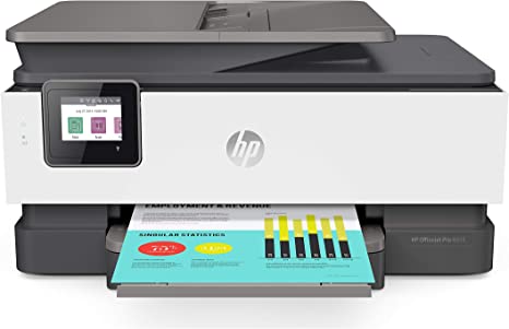 HP OfficeJet Pro 8035 All-in-One Wireless Printer - Includes 8 Months of Ink Delivered to Your Door, Smart Home Office Productivity - Basalt (5LJ23A)