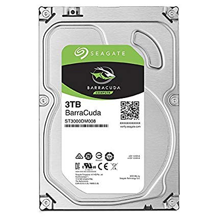 Seagate 3TB BarraCuda SATA 6Gb/s 64MB Cache 3.5-Inch Internal Hard Drive (ST3000DM008) (Certified Refurbished)