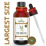 Tea Tree Oil - 74 Off Flash Sale - 100 Pure and Natural Therapeutic Grade Australian Melaleuca Backed by Medical Research - Large 4 fl oz - with Premium Glass Dropper by Essential Oil Labs