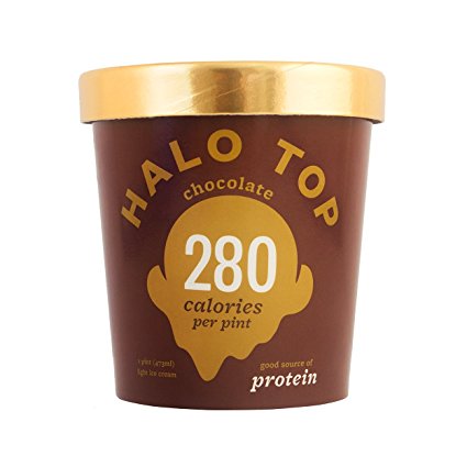 Halo Top Light Ice Cream, Chocolate 16 oz (Frozen)