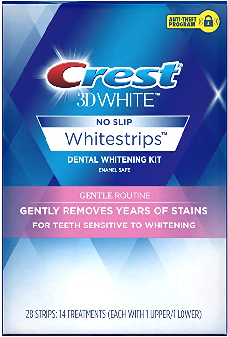 Crest 3D White Whitestrips Gentle Routine Teeth Whitening Kit, 14 Treatments | ⭐️ Exclusive