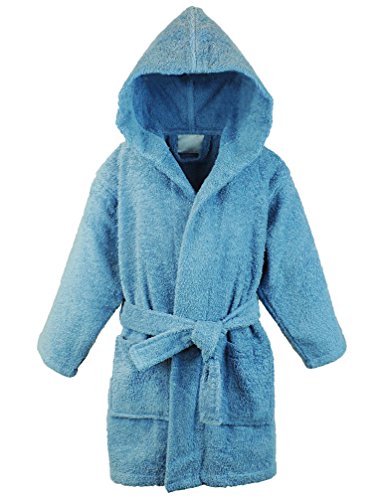 100% Turkish Cotton Kids Hooded Terry Robe - Boys