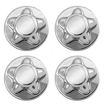 4 Piece Set of Chrome Center Wheel Hub Caps Lug Nut Covers Replacement for Ford SUV Pickup Truck XL3Z 1130 DA