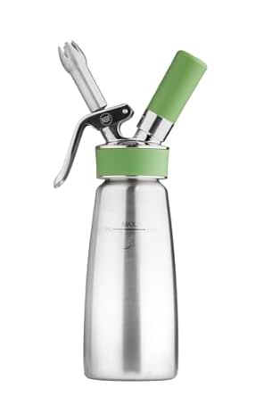 iSi North America Culinary Eco Series Green Whip for Whipped Cream, Foams and Plant-Based Toppings; 1 Quart, Stainless Steel