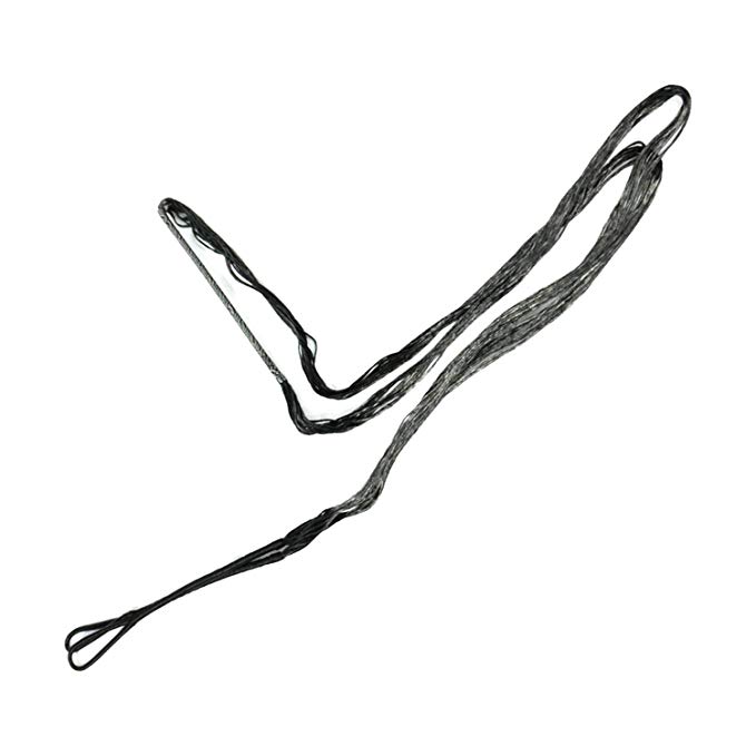 Replacement Archery Bowstring for Traditional Recurve Bows - Available in AMO Lengths from 44"-68" in 12, 14, 16 Strand - Made from Black Dacron B-55 Material