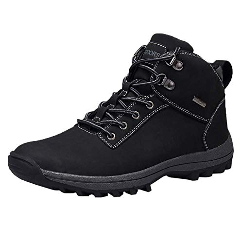 RZEN Hiking Boots Men Ankle Support Waterproof Lightweight Non-Slip Outdoor Sports Shoes