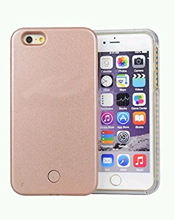 eZoneUK® LED Light Up Selfie Case Illuminated Cover for iPhone 6 & iPhone 6S with Rechargeable USB Cable