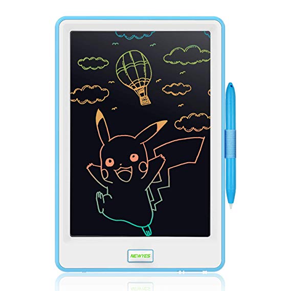 NEWYES 10 Inch Lcd Writing Tablet, Colorful Display, Electronic Notepad for Kid & Adults (Blue)