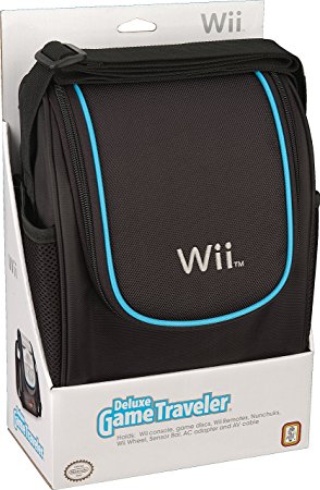 Nintendo Wii Deluxe Game Traveler Case - Black