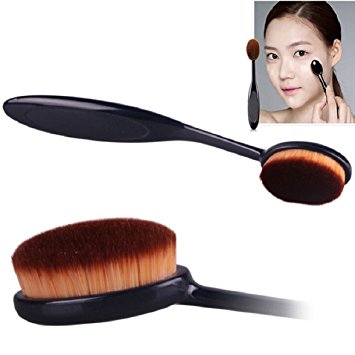 Amison Pro Cosmetic Makeup Face Powder Blusher Toothbrush Curve Foundation Brush