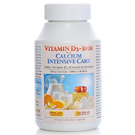 Vitamin D3-1000 plus Calcium Intensive Care 250 Capsules