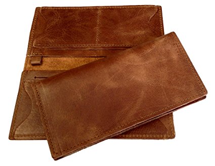 TPK Checkbook Wallet Plus–Full Grain Leather
