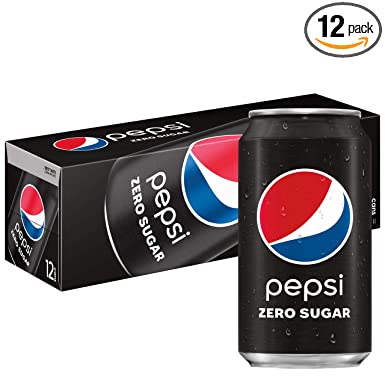 Pepsi, Zero Sugar Cola, 12oz (pack of 12)