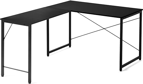 サンワダイレクト L字デスク 幅120×奥行150cm モニターアーム対応 ゲーミングデスク ブラック 102-DESKF00449BK3