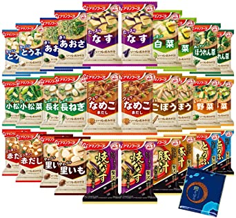 アマノフーズ フリーズドライ 味噌汁 いつものおみそ汁 15種類 30食 フリーズドライ食品 みそ汁 詰め合わせ セット ふりかけ1袋