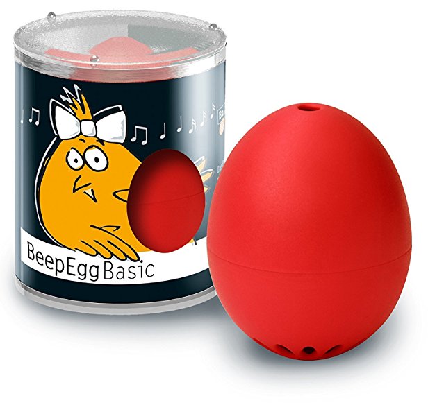 Brainstream Beep Egg Basic Singing and Floating Egg Timer, Red