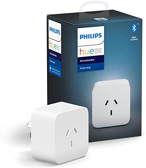 Philips Hue Smart Plug with Bluetooth, Works with Alexa and Google Assistant [Energy Class A Plus]