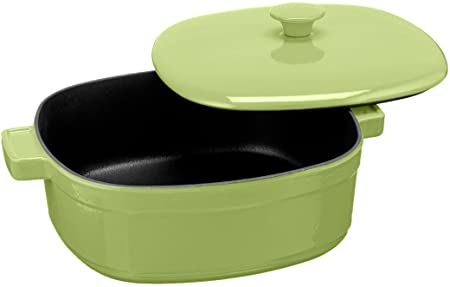 KitchenAid Streamline Cast Iron 6-Quart Casserole Cookware - Kiwi