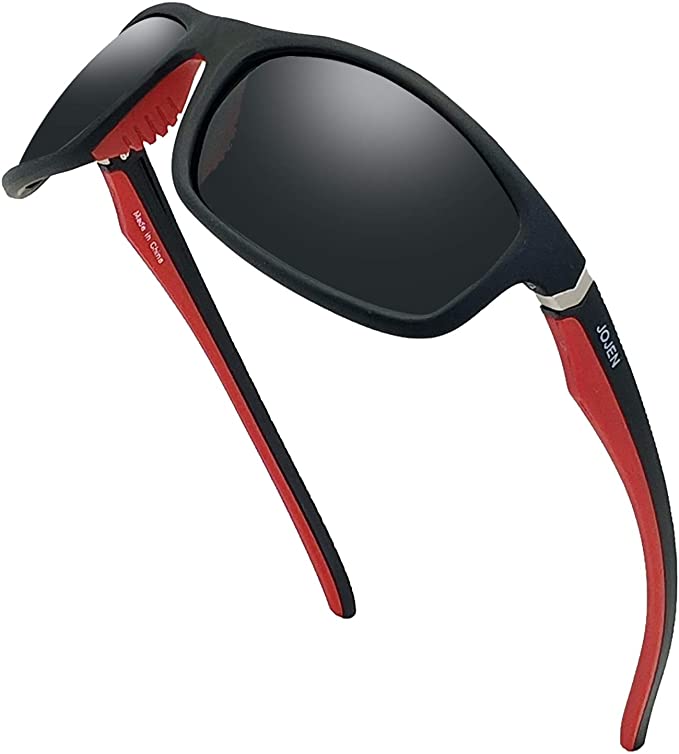 JOJEN Sports Polarized Sunglasses for Men Women Fishing Running Driving Baseball Golf Cycling TR90 Ultralight Unbreakable Frame JE036