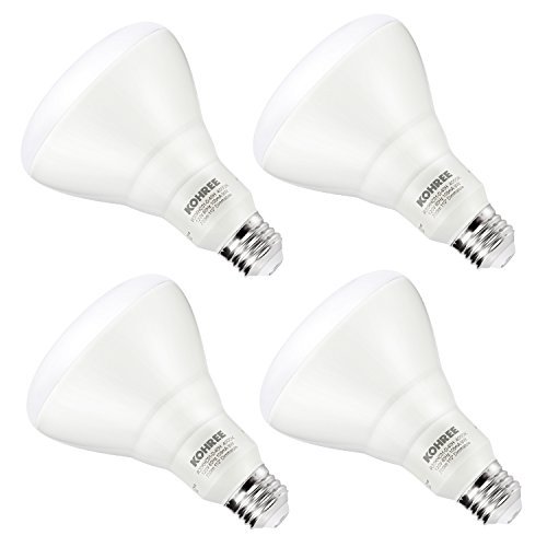 BR30 LED Bulb 65W Equivalent, Kohree 9W E26 Dimmable Led Flood Light Bulbs, 700lm, CRI 80 , 4000K Daylight White, UL Listed, ENERGY STAR, Pack of 4