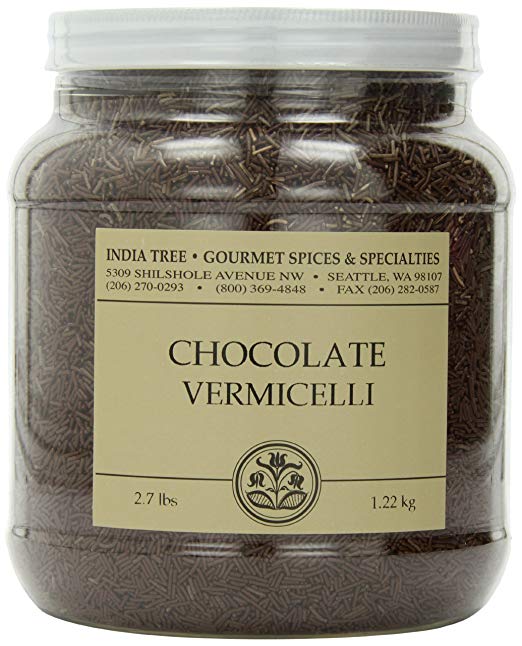 India Tree Chocolate Vermicelli, 2.7 lb