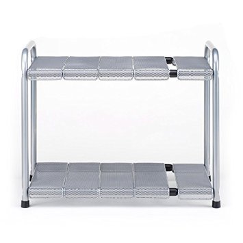 Expandable Sink Shelf with Steel Mesh and Removable Panels
