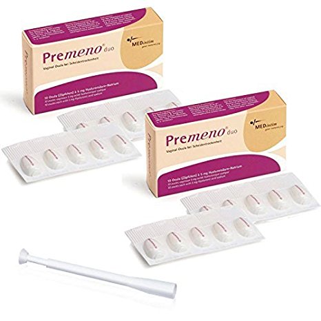 Premeno Duo Vaginal Ovules (Pack of 2)   Single Applicator