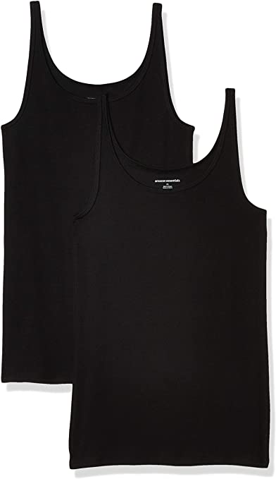 Amazon Essentials Women's 2-Pack Slim-fit Thin Strap Tank