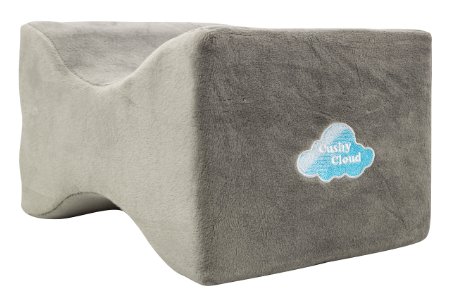 Cushy Cloud Memory Foam Knee Pillow - Orthopedic Contour Knee Spacer Best Pillows