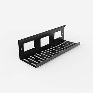 SANODESK Under Desk Cable Management Tray, Black