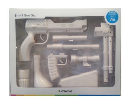 Polaroid Wii Zapper 8-in-1 Gun Set - White