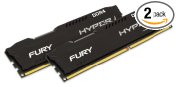 Kingston Technology HyperX FURY Black 32 GB Kit CL15 DIMM DDR4 2400 MT/s Internal Memory (HX424C15FBK2/32)