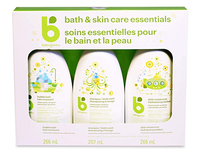 Babyganics Bath & Skin Care Essentials Kit 1 Count