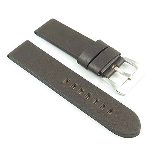 StrapsCo Thick Vintage Leather Watch Band