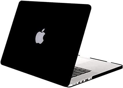 MOSISO Case Only Compatible with MacBook Pro 15 inch with Retina Display (Model: A1398) (Older Version Release 2015 - end 2012), Plastic Hard Shell Case Cover, Black